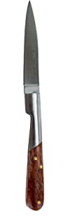 Pradel Excellence - PCOT006004 - Couteau de Poche Vendetta 7 cm - Gamme Evasion - Lame Inox - Manche Bois de Rose - Couteau pliant - Forme Originale Effilée - Outil de Précision
