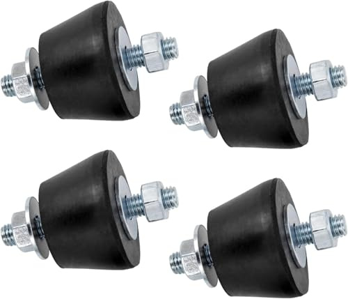 Wostore Rubber Buffer Air Conditioning M8, Air Conditioning Vibration Damper, Anti-Vibration Feet, Shock Absorber (40 x 26 mm)