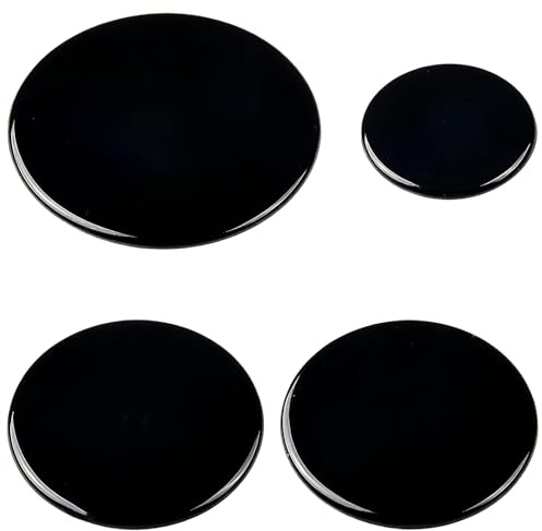 4 PCS Gas Hob Covers, Cooker Hob Gas Burner Cap, Flat Cooker Hob Parts, 55Mm/75mm/100mm Gas Stove Burner Cap for Gas Stove Burner Kitchen Accessories