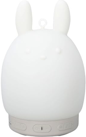 Lazmin112 Haut-Parleur Veilleuse Lapin, Machine à Bruit Blanc Bluetooth avec luminosité Réglable et 31 Sons Apaisants, Haut-Parleur Portable sans Fil pour Cadeaux de Voyage à Domicile