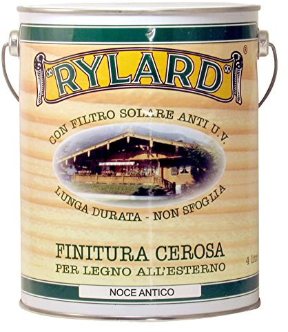 Rylard FCNA4 Finitura Cerosa per Legno, Noce Antico, 4000 ml