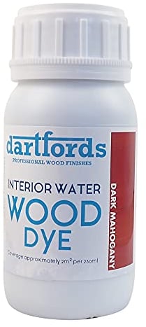 Dark Mahogany Interior Water Based Wood Dye 230ml Bottle