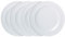 Denby White Porcelain Dinner Plates Set of 4 - 29cm Dishwasher Microwave Safe Large Plates - Chip & Crack Resistant Glazed Tableware