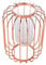 Nordique en Fer Forgé Vase en Forme De Lanterne Vase en Verre en Verre Tube d'or en Métal Fil Bougeoir pour La Maison De Mariage Décoration(Rose Gold)