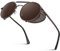 CGID Retro Sonnenbrille im Steampunk Stil Runde Metallrahmen Polarisiert Brille Herren Damen