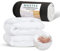 Mattress Topper Quilted Memory Foam Mattress Topper- 5 CM Thick- Strong Elastic Bands, Fits Up to 40 CM, Premium Hollow fiber Filling Mattress Topper king-size bed (150X200cm)