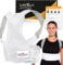 LyfeFocus S1 Premium Invisible Breathable Back Posture Corrector for Men & Women - Upper Back Support Brace & Straightener - Effective Posture Correction for Neck, Shoulder & Back Pain (White, Large)