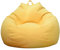 CYONGYOU Indoor Freizeit Lazy Baumwolle Sitzsack Bezug Sitzsack Sofabezug ohne Füller, abnehmbar und waschbar YellowM