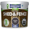 Johnstones 9L Shaded Grey Woodcare One Coat Shed Fence Paint Garden Protection