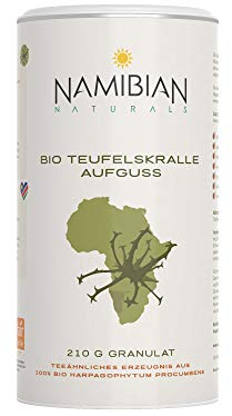 Bio Teufelskralle Tee/Aufguss - Bio & Fair Trade Zertifiziert - 100% rein - 210 g - Harpagophytum procumbens