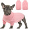 Queenmore Dackel Pullover Hundepullover Grosse Hunde Wärme Hundepulli Strick Pullover Hund Strickmantel Mit Zopfmuster Hundepullover Französische Bulldogge Bulldog Chihuahua Katzen Corgi, Rosa, XL
