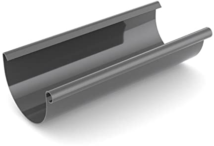 Regenrinne 2m graphit System 75