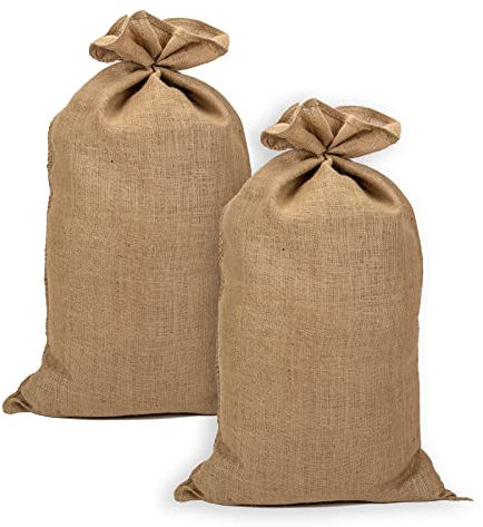 La Cordeline ACJN28PAL-L2 Lot 2 Sacs Pommes de terre Toile de Jute 60x105 cm, 305 gr/m2, 50kg Naturel