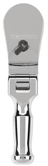TEKTON 3/8 Inch Drive Folding Stubby Ratchet | SRH25104