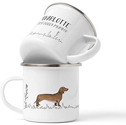 WOWZ DESIGN & PRINT DESIGN LTD Personalised Dachshund Mug, Sausage Dog Mug, Sausage Dog Gifts, Personalised Dog Gift, Dachshund Mug, Dog Gift