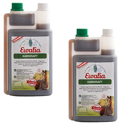 Ewalia Kardesaft | Doppelpack | 2 x 1000ml | Ergänzungsfuttermittel für Pferde | Kann zur Regeneration bei Pferden eingesetzt werden | Flüssig in Dosierflasche