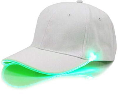 LED-Baseballkappe für Damen und Herren Baumwolle Atmungsaktiv Baseballmütze Baseball Cap für Nacht Outdoor Sport Basecap für Hip-Hop Partys Festivals Konzerte