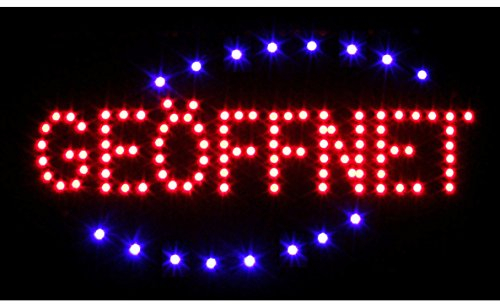 LED Schild Leuchtschild GEÖFFNET OPEN Dönner Kebab Bar und viel mehr Reklame LEUCHTREKLAME Werbung versch.stylen (GEÖFFNET (07))