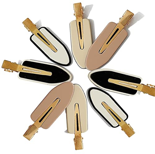 XINGNIAO Grandes pinces à cheveux sans plis, pas de pliage, barrettes à cheveux pour femmes, en résine acrylique, pince plate, frange plate, ondulée, pinces à bec de canard, pas de pinces à cheveux