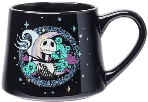 Silver Buffalo Nightmare Before Christmas Jack and Zero konische Keramiktasse, 400 ml