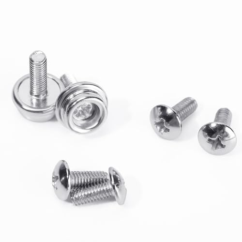 6 Teiliges Football Helm Reparatursett, Edelstahl Helmmasken Schraubenset Sport Football Helm Hardware Kit Football Helm Zubehör für Fußball Softball Hockey Sportarten