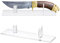 sourcing map 2 Pack Acrylic Knife Display Stand, Knife Collection Display Stand Holder for Display Knife on Desktop Clear