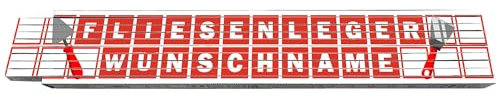 2m Zollstock - Fliesenleger - mit Wunschname - Text - Spruch - individuell personalisiert - Glieder-Maßstab - Meterstab bedruckt - für Männer Opa Papa Vatertag Wunschtext Weihnachten Baustelle
