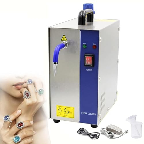 2L/4L Stainless Steel Jewelry Steam Cleaner - Gold and Silver Cleaning Machine, 135℃ Steam Temp, Goldsmith Equipment for Home & Industrial Use - 110V