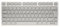 CHERRY KW 7100 MINI BT FOR MAC, Clavier Compact pour Mac avec 3 canaux Bluetooth, Disposition FR (AZERTY), Clavier Sans Fil Multi-Appareils, Blanc Moonlight