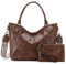 VX VONXURY Handtasche Damen, Pu Leder Hobo Tasche Elegant Umhängetasche Mittelgroß Schultertasche Geldbörse Shopper für Frauen