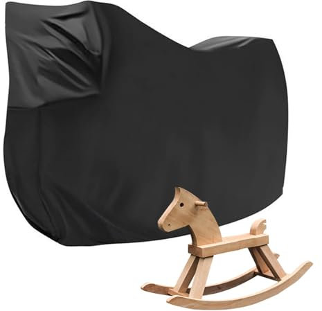 Abdeckung für Holzpferd Wasserdicht Outdoor, 210D-Polyester Holzpferd für Draußen Abdeckplanen, UV-beständig Garten- Abdeckplane
