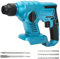 Bohrhammer Für Makita 18 V Akku, Bürstenlos Kabellos Elektrische BohrmaschinenHämmer, 2,5 J, 1200 U/min, 4500 Bpm, 2 Anwendungsmodi