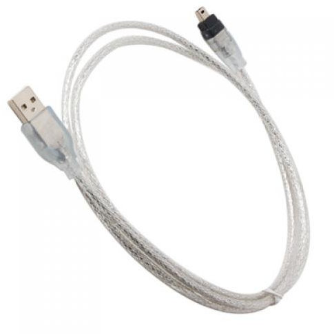 Câble Firewire USB vers IEEE 1394 4 broches, 1,2 m, prend en charge des taux de transfert de 100/200/400 Mbits (1)