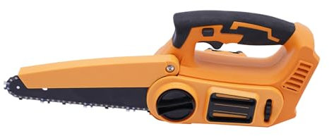WooDerson Brushless Mini Chainsaw, Yellow Handheld Cordless Chainsaw with 21V 4000mAh Rechargeable Battery, Portable Electric Handheld Small Chainsaw for Wood Cutting, Trimming