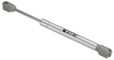 ATM® Gasdruckdämpfer für Möbel- und Klappenfronten | Kurz, 180 mm | Einstellbarer Dämpfer | Öffnungswinkel 90° | Sanfte und leise Funktion | Robuste Konstruktion | 4 Stück | Kraft: 80N