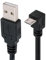 JSER Daten- und Ladekabel, 90 Grad nach unten abgewinkelt, Micro USB 2.0 Typ 5-polig auf USB 2.0 Typ-A, 480 Mbit/s, für Telefon, Tablet, Computer, Kamera (10 cm)