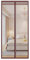 Magnetischer Fliegengitter-Türvorhang, Schiebetüren, Moskitonetz, robust, für Frech-Türen/Eingangstüren, Terrassentür, 125 x 265 cm (Breite x Hauteur), massiver Kaffee