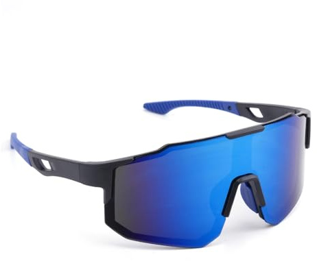 Yuwnd Schnelle Brille, Laufbrille Herren, Winddicht Schnelle Brille Rave, Sport Sonnenbrille Rennrad Brille Laufbrille für Herren Damen Rennrad Fahrrad Ski Rave Golf Outdooraktivitäten