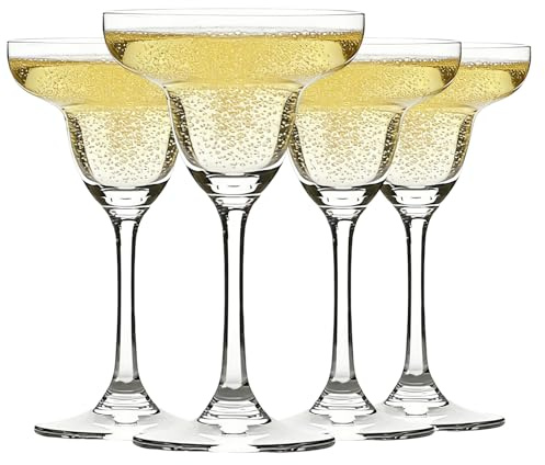 MYKAGS Gläser Set 4, Margarita-Gläsern, 455 ml Elegante Cocktailgläser für Frozen Drinks, Cocktails und Pina Coladas