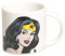 Excelsa Super Eroi Tazza CaffèWonder Woman 100 ml, Porcellana, Bianco, 1 unità (Confezione da 1)