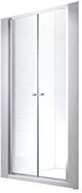 Glaszentrum Hagen - 6 mm | 125x195cm Nischen- | Pendeltür | Duchtür | Nischentür | Duschwand | Dusche | Nischendusche | ESG-Klarglas