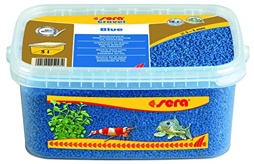 sera Gravel Blue 2-3 mm 3.000 ml - Blauer Farbkies (Ø 2 - 3 mm) für alle Süß- und Meerwasseraquarien