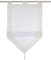 BAILEY JO Raffrollo mit Quaste Voile Transparent Dreieck Rollos Schlaufen Gardine (BxH 80x140cm, Beige)
