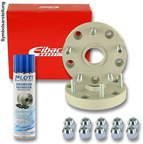 EIBACH Spurplatten Spurverbreiterung Distanzscheibe Ø56,5mm Lochkreis 5x105 / 50mm pro Achse + Bremsenreiniger