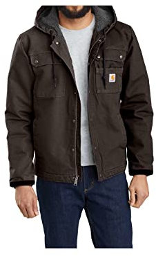 Carhartt Men's Bartlett Jacket (Regular And Big & Tall Sizes), Dark Brown, 2X-Large