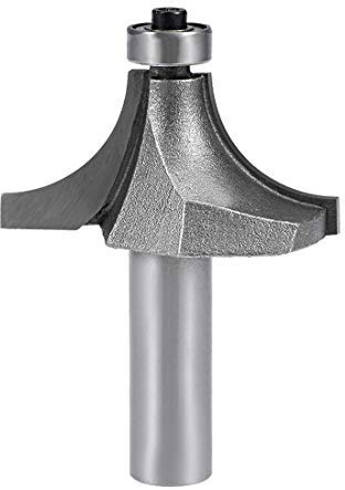 Router Bit 1/2 Shank 1 1/2 Zoll Round Over Corner 2 Flöten Stahl Tungsten für Woodworking Milling Cutter Tool