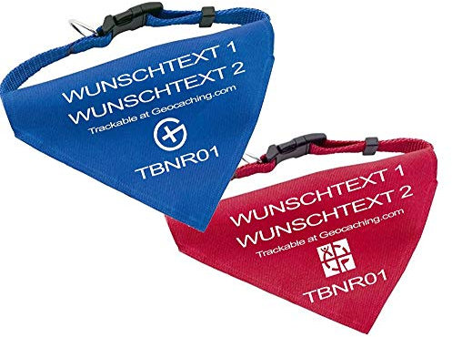 geo-versand Hundehalsband personalisierbar Trackbar Geocaching Groundspeak Travelbug Hund