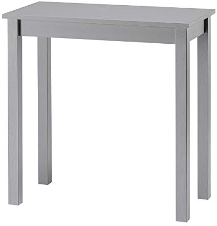 hagge home Esstisch, Küchentisch, Wohnzimmer, Computer-Schreibtisch, Computertisch, Computertisch, Computertisch, Bürotisch, 75 x 38 cm, Höhe 75 cm, Grau