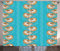 ABAKUHAUS Unterwasser- Rustikaler Vorhang, Exotische Nautilus Bild, Wohnzimmer Universalband Gardinen mit Schlaufen und Haken, 280 x 260 cm, Sea Blue Ginger and White