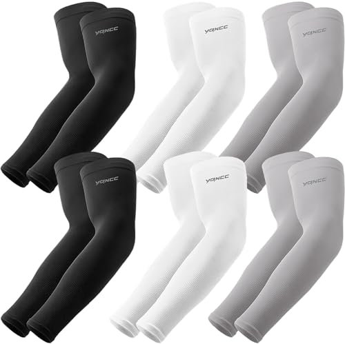 YQXCC 4 Paare Kühlung UV-Schutz Ärmlinge, UPF 50+ Arm Sleeves Tattoo Cover für Frauen Männer Radsport Golf Radfahren